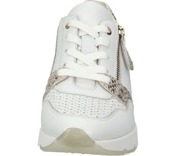 Bama sneakers da donna scarpe in vera pelle scarpe mid-top alla moda 1093900 bianco