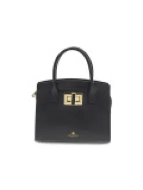 Borsa a mano Cuoieria Fiorentina BELLA MINI TOTE IN VITELLO MICRO GRAIN in pelle nero
