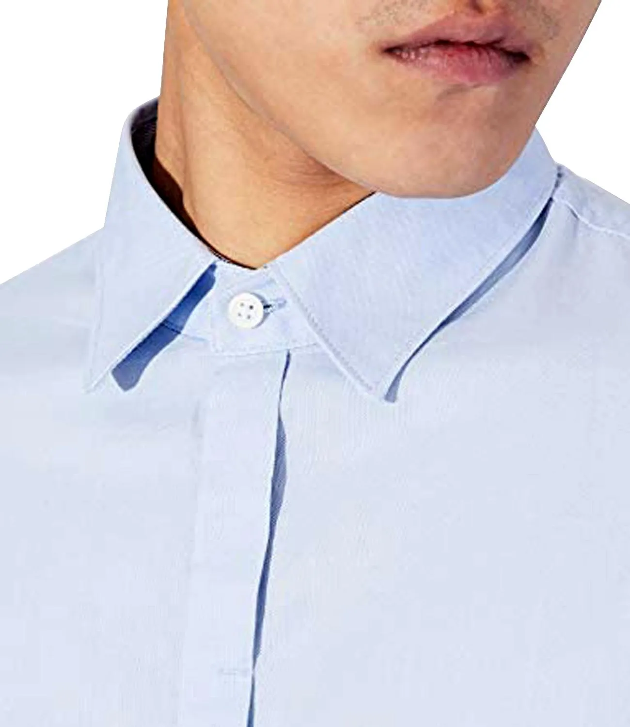 Camicia celeste Uomo
