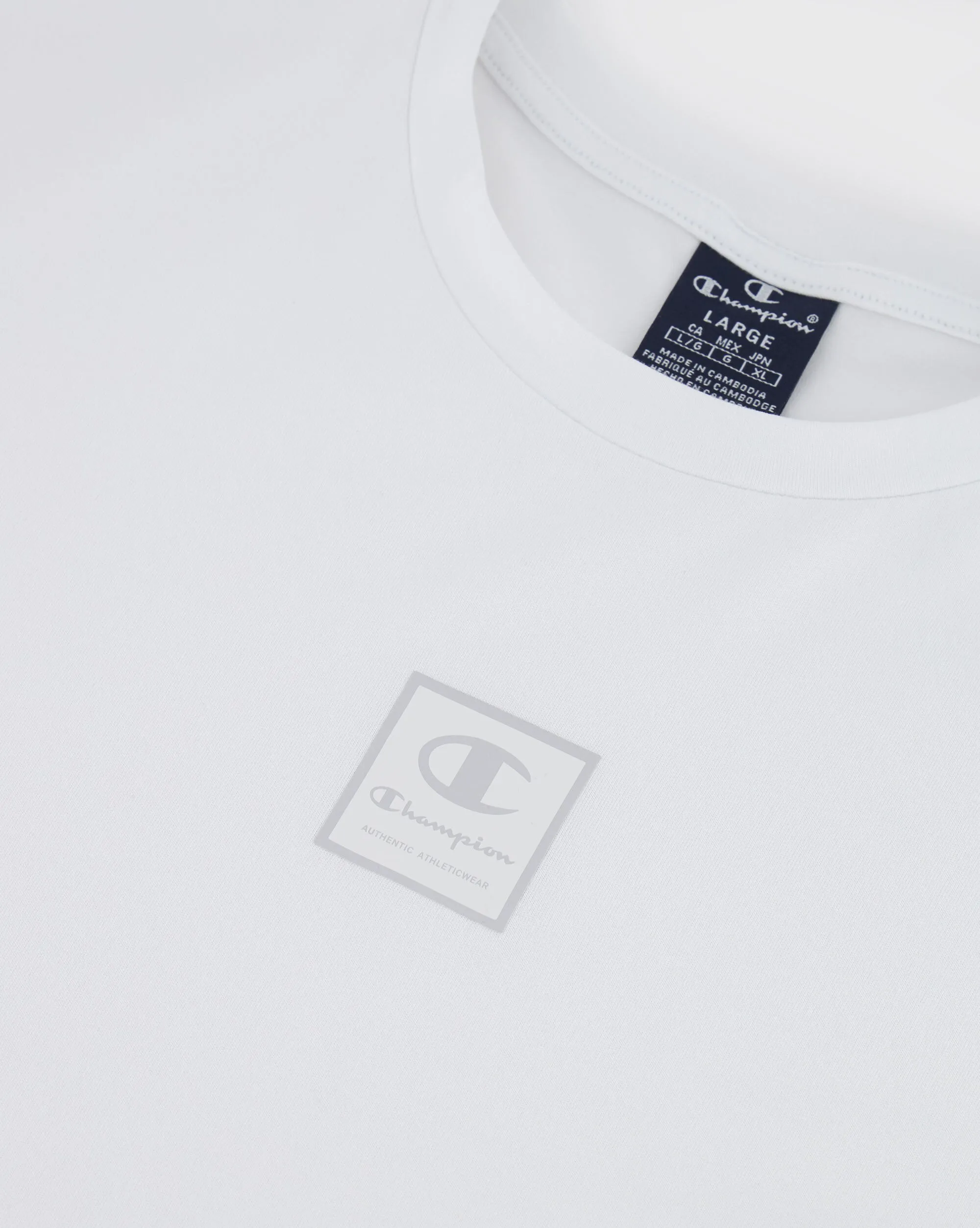 Champion T-Shirt Girocollo Bianco Uomo