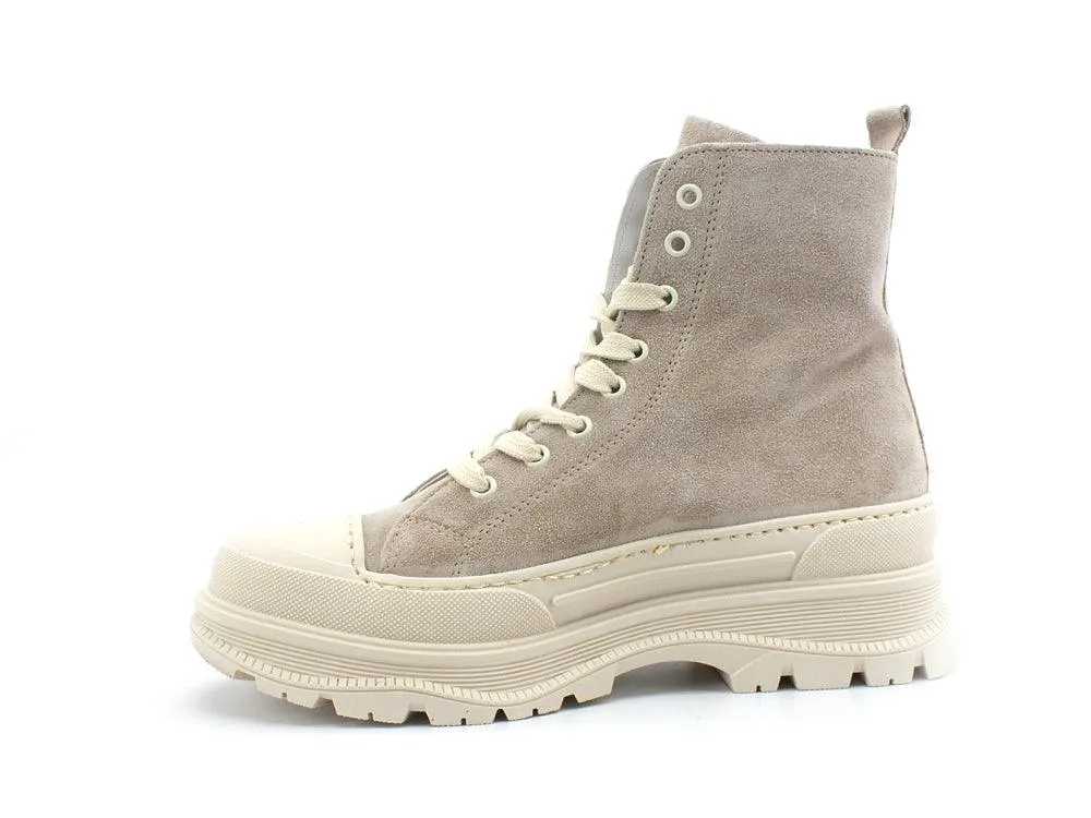 DIVINE FOLLIE Anfibio Camoscio Carrarmato Beige LEONE08F