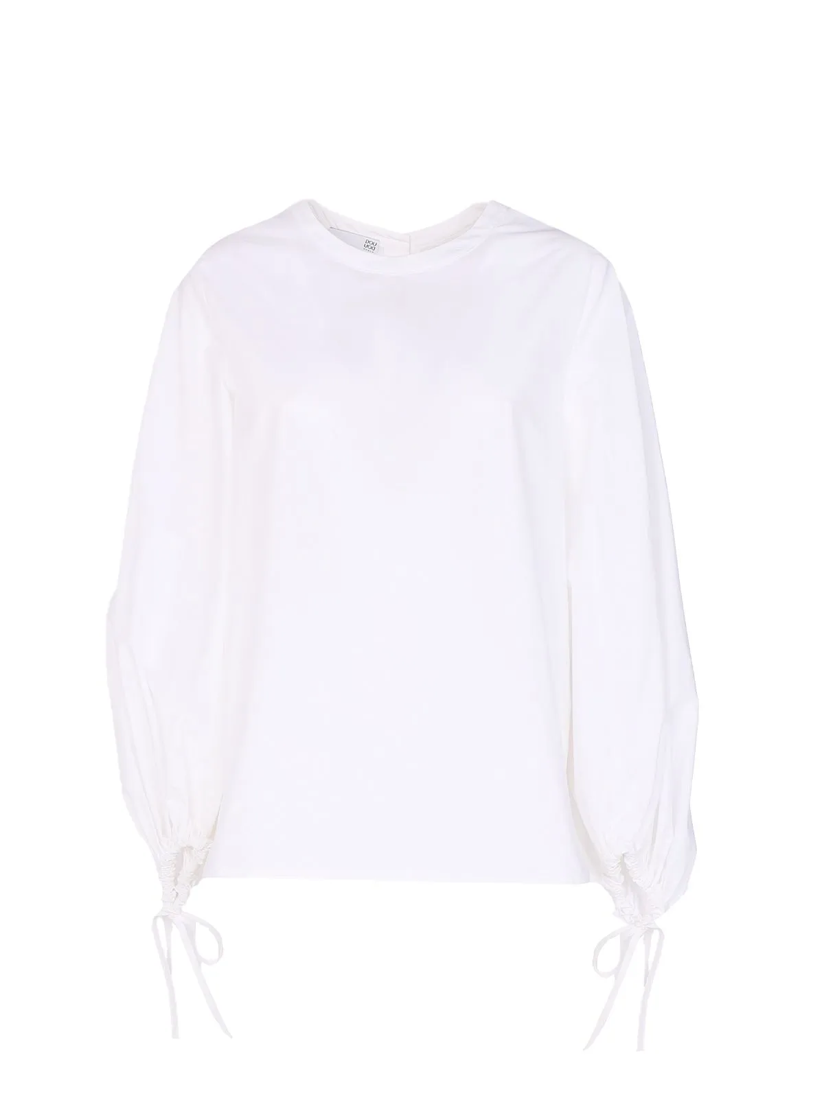 DOU DOU   BLUSA IN COTONE BIANCA