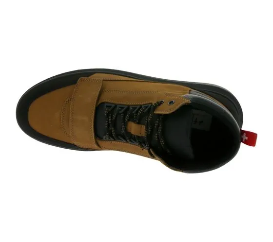 FRETZ uomo Sem sneakers alte da uomo scarpe alla moda in pelle nabuk con suola in TPU Made in Italy 4413.2482 20 marrone/nero