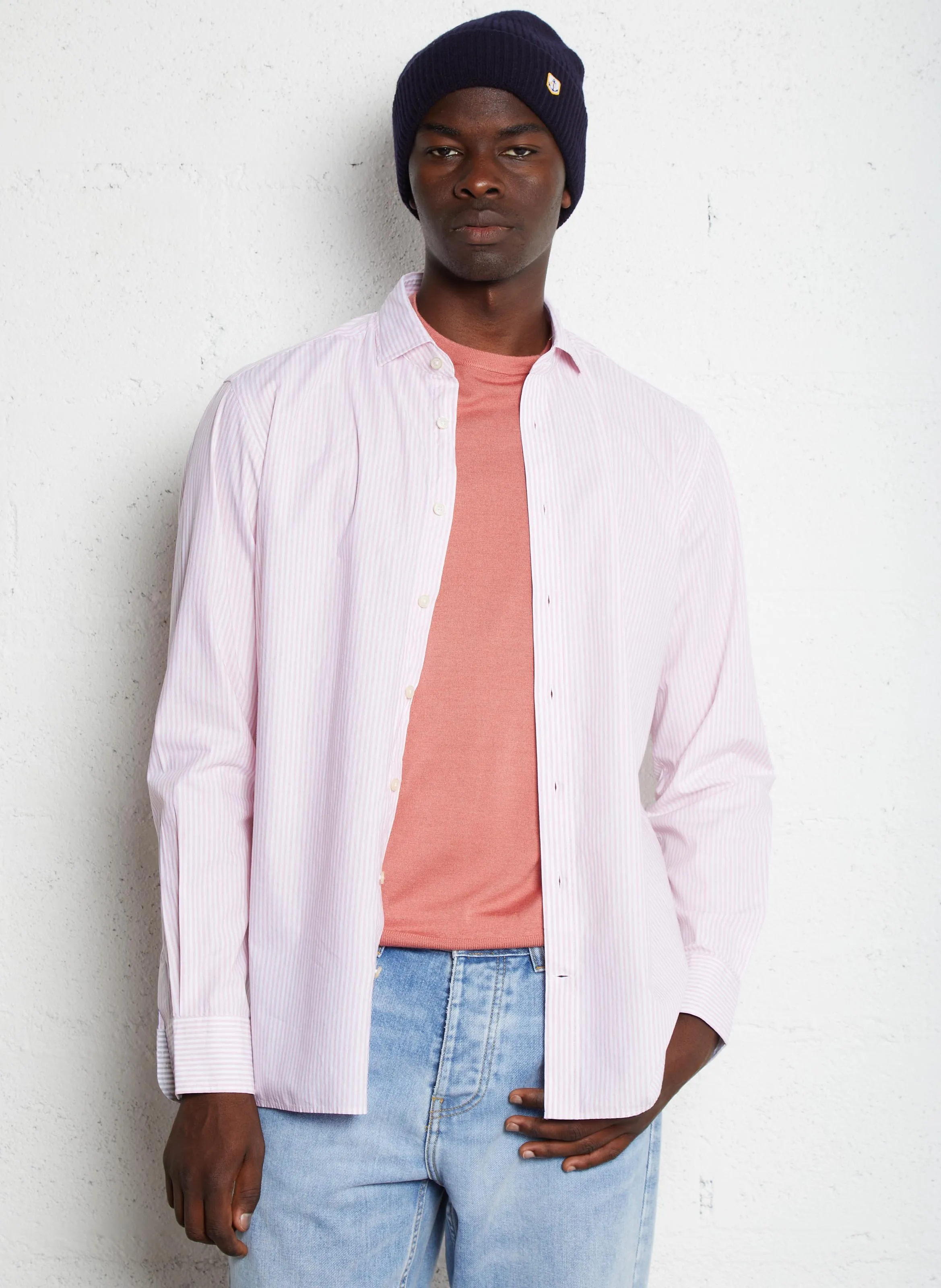  HACKETT   Camicia a maniche corte collo classico regular fit in cotone | Multicolore