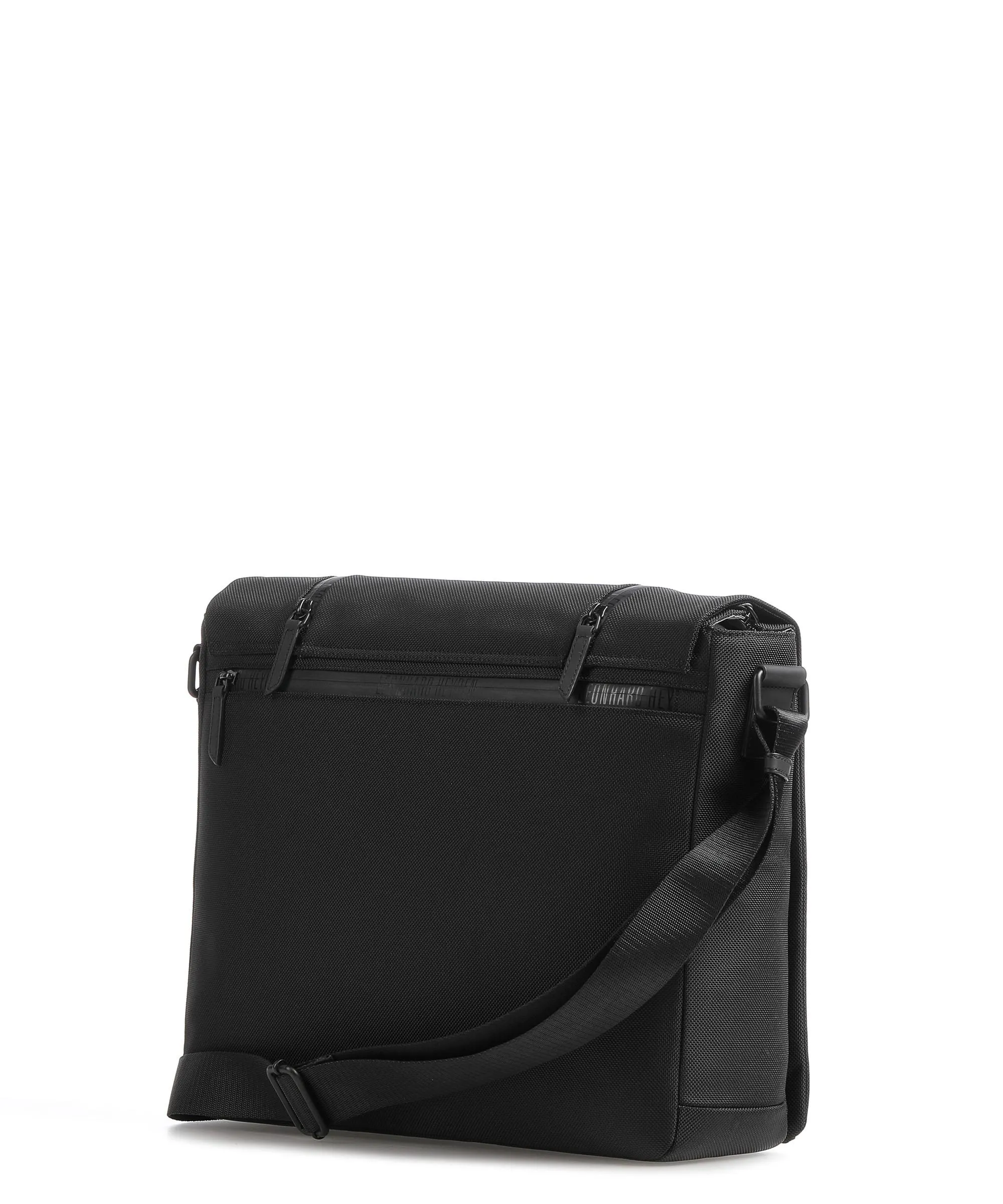  Leonhard Heyden Helsinki Borsa a spalla 15″ nylon riciclato nero  
