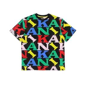 maglietta uomo retro logo tee BLACK/MULTI