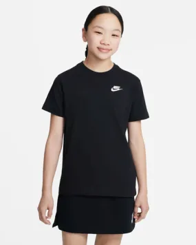 NIKE - T shirt loose fit da bambina nera con logo bianco                                            Previous productNIKE - T shi