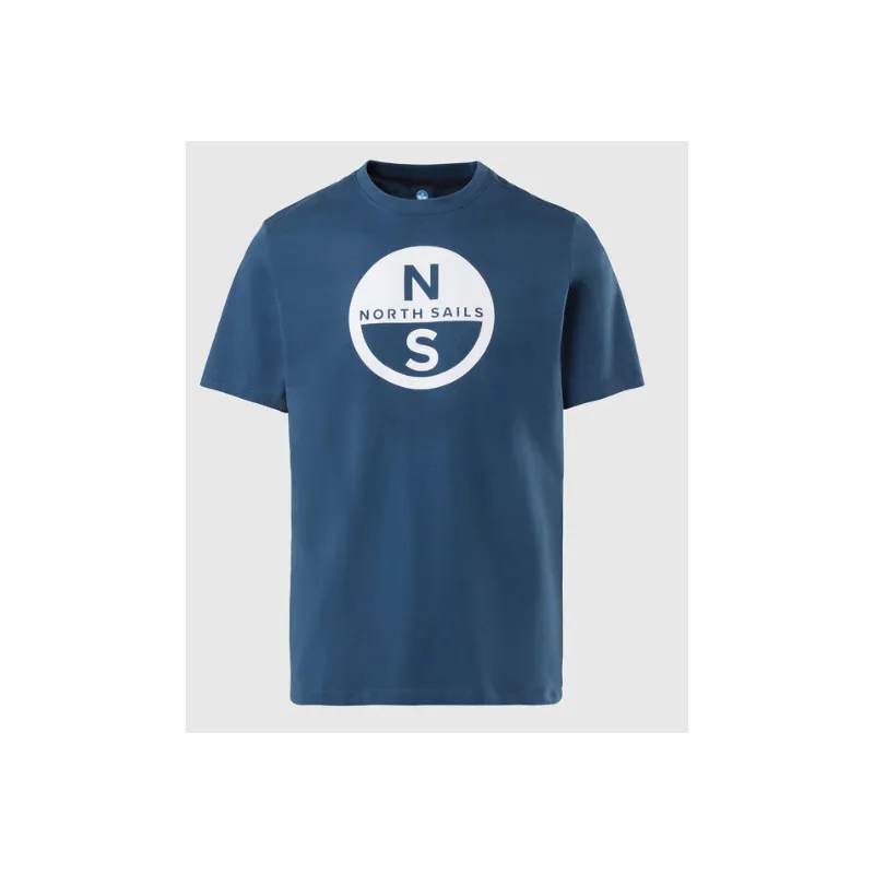 North Sails T-Shirt M/M Short Sleeve Basic Bollo-Dark Denim Uomo