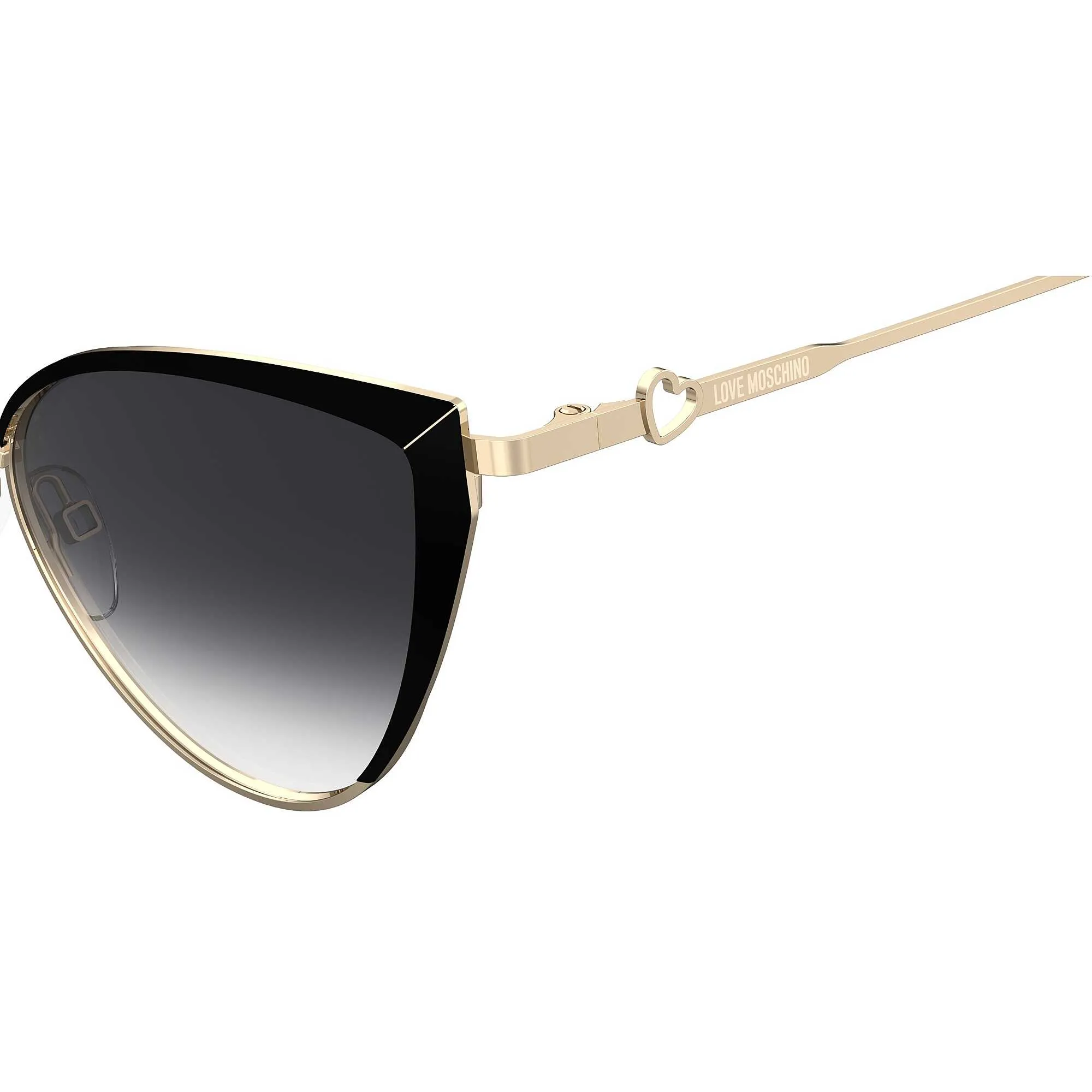 occhiali da sole Love Moschino neri forma Cat Eye
