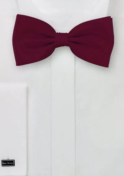 Papillon a tinta unita rosso bordeaux