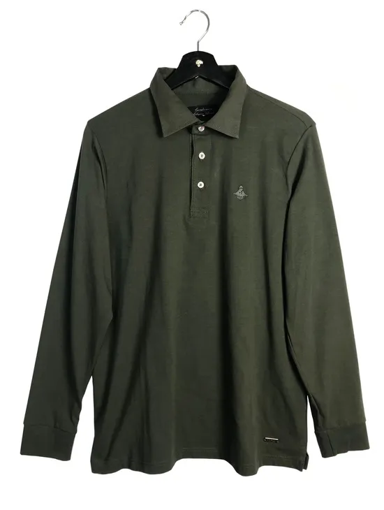Polo Sottocollo Tessuto/verde