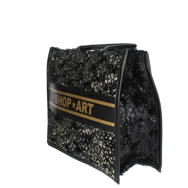 SHOP ART  BORSA A MANO SAAF220080 NERO/ORO