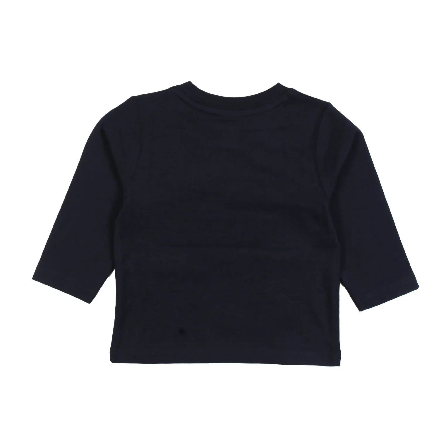 T-Shirt Lunga Blu Navy Con Logo Sfumato Bimbo