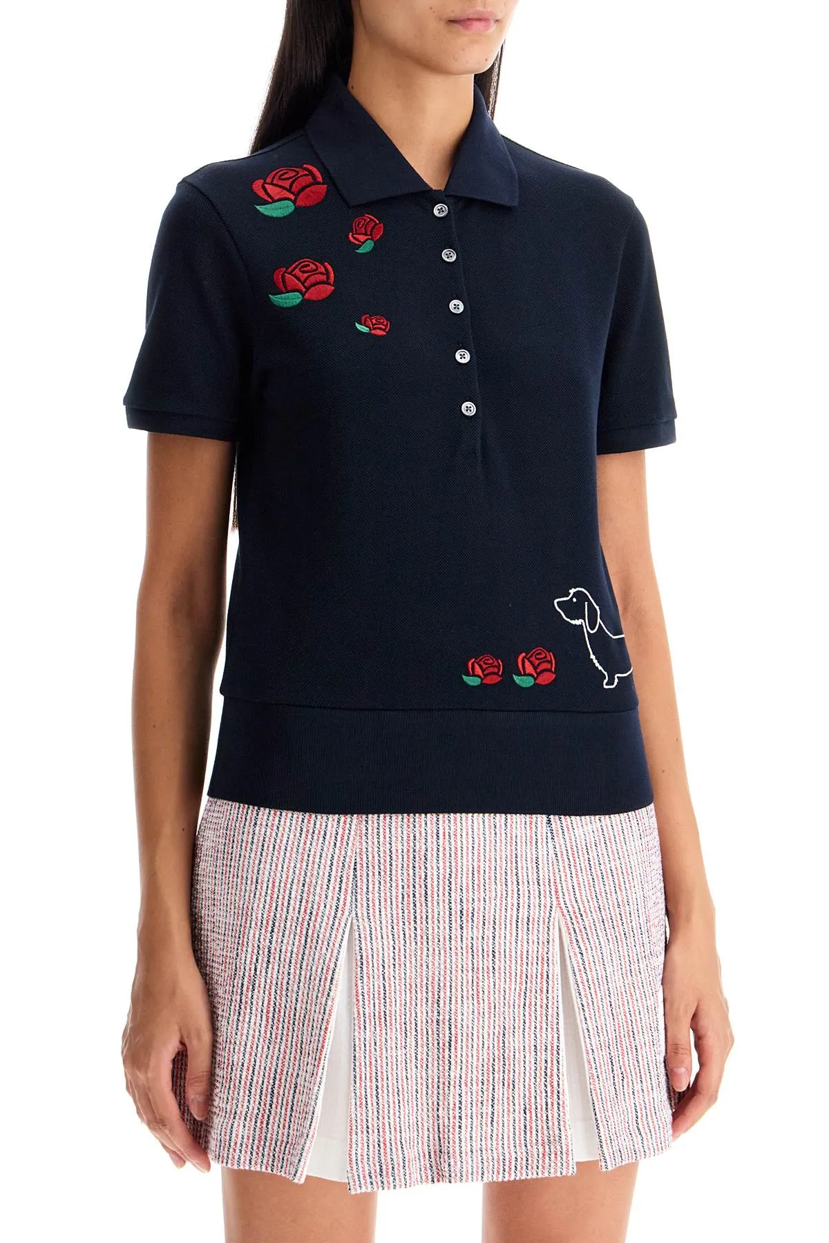 Thom Browne ricamato a polo