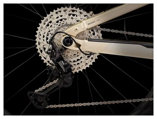 Trek Powerfly FS 7 Gen 3 MTB elettrica a sospensione totale Shimano SLX XT 12S 625 Wh 27.5'' Gloss Supernova Beige 2023