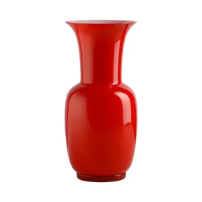 Vaso Venini Opalino Rosso Piccolo 30 cm 706.38