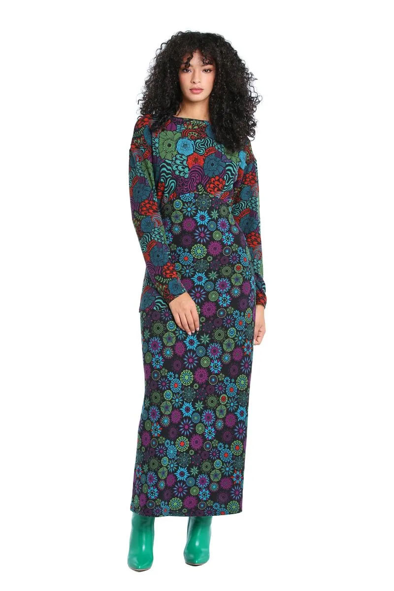 W22D23 - Vestito lungo Flower Child Baba Design