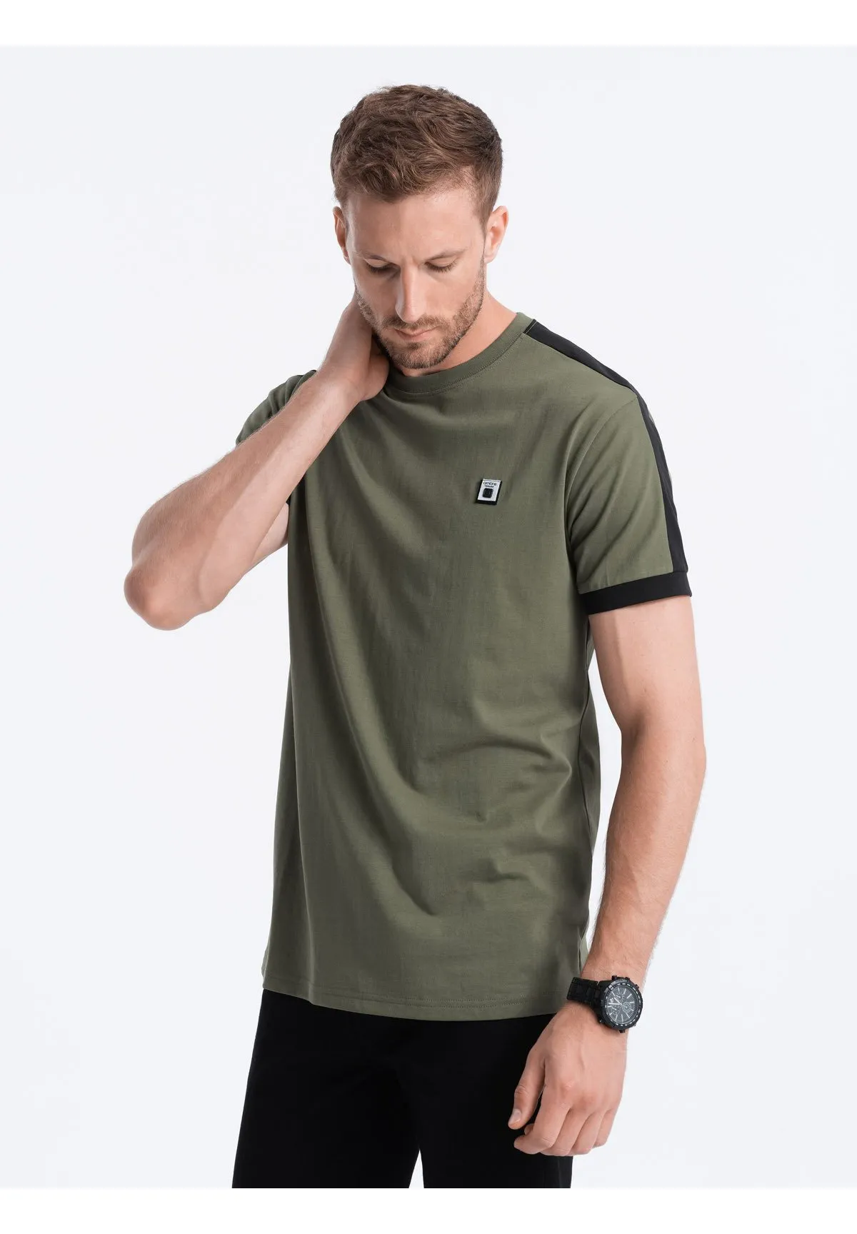WITH CONTRASTING - T-shirt basic